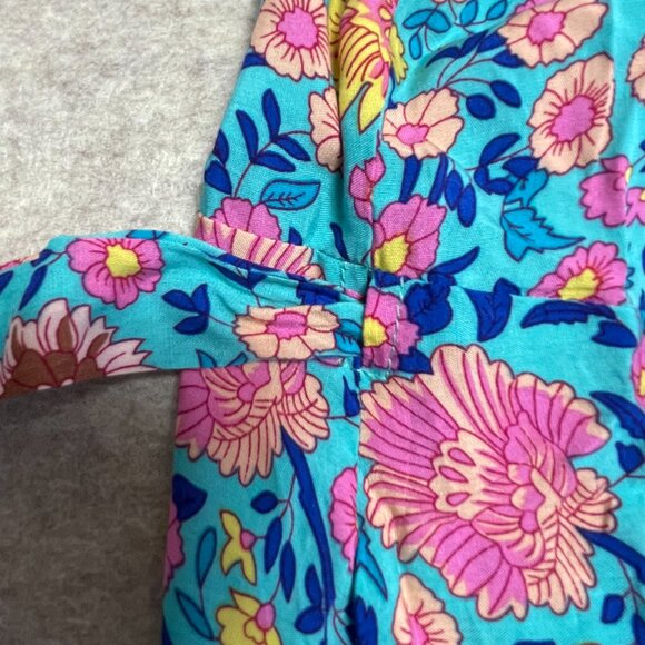 R Vivimos Sarong Boho Print Dress with waist ties, size 6 - Picture 3 of 7